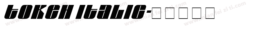 Tokeh Italic字体转换